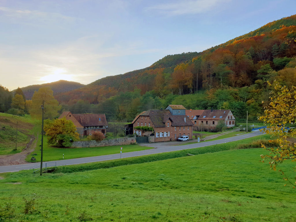 Ferienwohnung Kaisermühle am Heischbach bei Wernersberg im Rimbachtal im Pfälzerwald